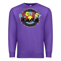 Purple archery mama Premium Sweatshirt - MaliasSmallBusiness