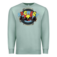 Seafoam archery mama Premium Sweatshirt - MaliasSmallBusiness