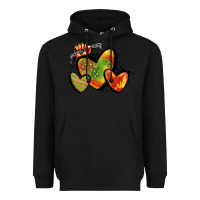 Black juneteenth hearts Heavyweight Hoodie - MaliasSmallBusiness