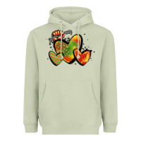 Matcha juneteenth hearts Heavyweight Hoodie - MaliasSmallBusiness