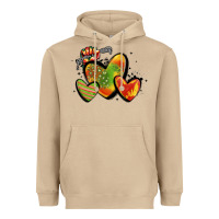 Mushroom juneteenth hearts Heavyweight Hoodie - MaliasSmallBusiness