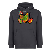 Smoke juneteenth hearts Heavyweight Hoodie - MaliasSmallBusiness