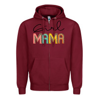 Burgundy Girl mama Zipper Hoodie - JahusDesignShop