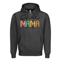 Charcoal Heather Girl mama Zipper Hoodie - JahusDesignShop