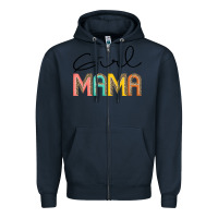Navy Girl mama Zipper Hoodie - JahusDesignShop