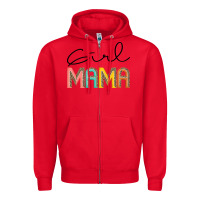 Red Girl mama Zipper Hoodie - JahusDesignShop