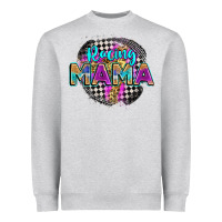 Heather Grey racing mama Heavyweight Sweatshirt - Zillion Design Studio