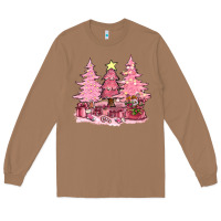 Toasted Coconut pink christmas trees with gift box bbs Long Sleeve Tee - BundleAndBundleShop