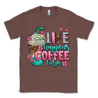 Chestnut life happens coffee  helps Classic Tee - AdoDesignShop