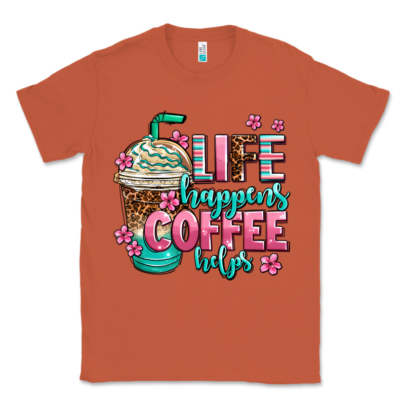 Life Happens Coffee  Helps Classic Tee by AdoDesignShop | Teevron