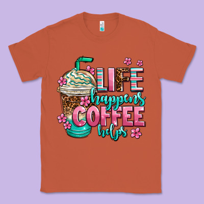 Life Happens Coffee  Helps Classic Tee Designed By Adodesignshop