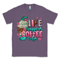 Lavender life happens coffee  helps Classic Tee - AdoDesignShop