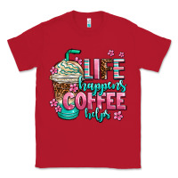 Red life happens coffee  helps Classic Tee - AdoDesignShop