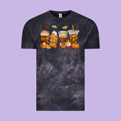 Fall Coffee Cups Vintage Tee Designed By Texasbilliewilder