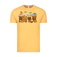Vintage Mustard Fall Coffee Cups Vintage Tee - texasbilliewilder