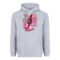 Heather Grey pink vibes Heavyweight Hoodie - MaliasSmallBusiness