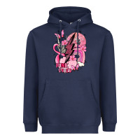 Navy pink vibes Heavyweight Hoodie - MaliasSmallBusiness