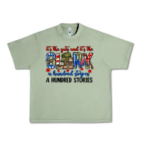 Oil Green It's the guts and it's the glory a hundred stripes Urban Heavy Tee - Neo Western