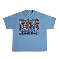 Pebble Blue It's the guts and it's the glory a hundred stripes Urban Heavy Tee - Neo Western