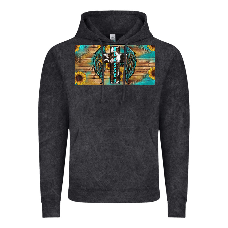 Western Blessed Cros Sunflowers Licence Plate Vintage Hoodie by RanaPortraitStore | Teevron