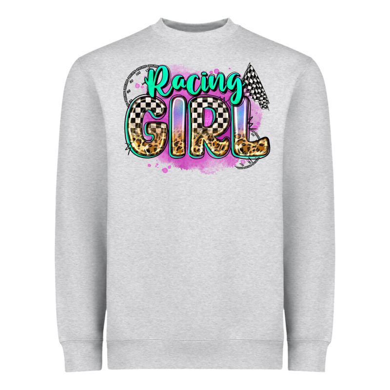 Racing Girl Heavyweight Sweatshirt by Zillion Design Studio | Teevron