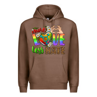 Chestnut More Love Less Hate LGBTQ Premium Hoodie - BundleAndBundleShop