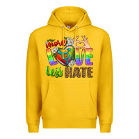Lemon More Love Less Hate LGBTQ Premium Hoodie - BundleAndBundleShop