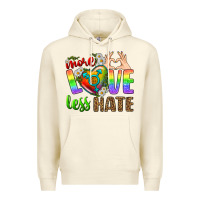 Sandshell More Love Less Hate LGBTQ Premium Hoodie - BundleAndBundleShop