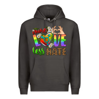 Smoke More Love Less Hate LGBTQ Premium Hoodie - BundleAndBundleShop