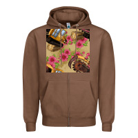 Chestnut trencher chain seamless pattern Zipper Hoodie - BundleAndBundleShop