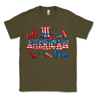 Army Green all american boy Classic Tee - AdoDesignShop
