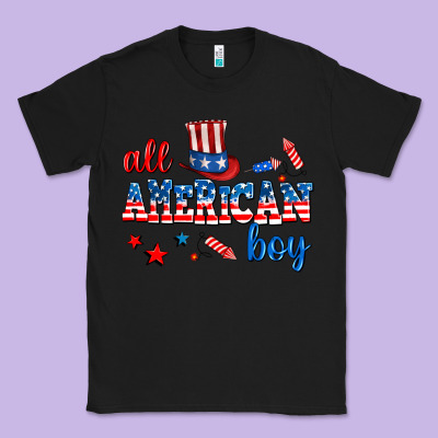 All American Boy Classic Tee Designed By Adodesignshop