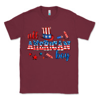 Burgundy all american boy Classic Tee - AdoDesignShop