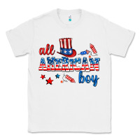 White all american boy Classic Tee - AdoDesignShop