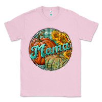 Bubblegum Pink pumpkin mama with background Classic Tee - BundleAndBundleShop