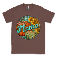Chestnut pumpkin mama with background Classic Tee - BundleAndBundleShop