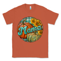 Copper pumpkin mama with background Classic Tee - BundleAndBundleShop
