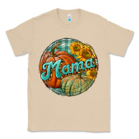 Mushroom pumpkin mama with background Classic Tee - BundleAndBundleShop