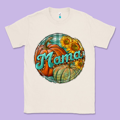 Pumpkin Mama With Background Classic Tee Designed By Bundleandbundleshop