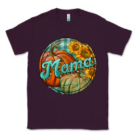 Plum pumpkin mama with background Classic Tee - BundleAndBundleShop