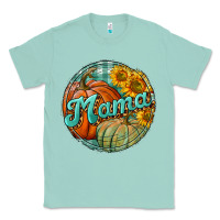Seafoam pumpkin mama with background Classic Tee - BundleAndBundleShop