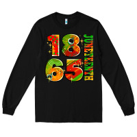 Black 1865 juneteenth Long Sleeve Tee - AdoDesignShop