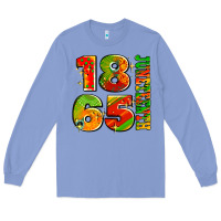 Colony Blue 1865 juneteenth Long Sleeve Tee - AdoDesignShop