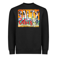 Black salty vibes Heavyweight Sweatshirt - texasbilliewilder