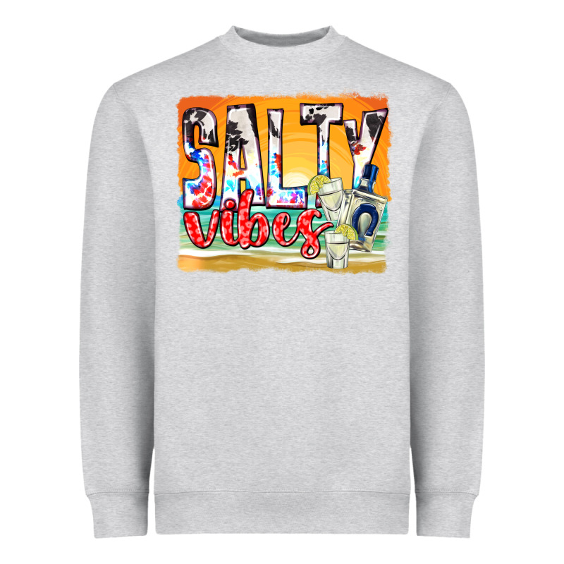 Salty Vibes Heavyweight Sweatshirt by texasbilliewilder | Teevron