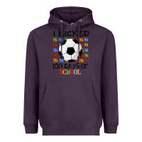 Plum i kicked 100 days of school Heavyweight Hoodie - MaliasSmallBusiness