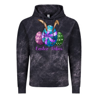 Cloud Black easter bunny ear eggs easter vibes Vintage Hoodie - RanaPortraitStore