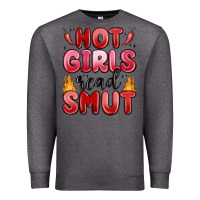 Charcoal Heather hot girls read smut Premium Sweatshirt - MaliasSmallBusiness