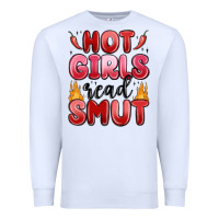 White hot girls read smut Premium Sweatshirt - MaliasSmallBusiness