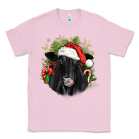 Bubblegum Pink christmas black angus Classic Tee - JahusDesignShop
